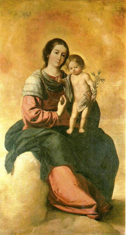 virgin of the rosary, Francisco de Zurbaran